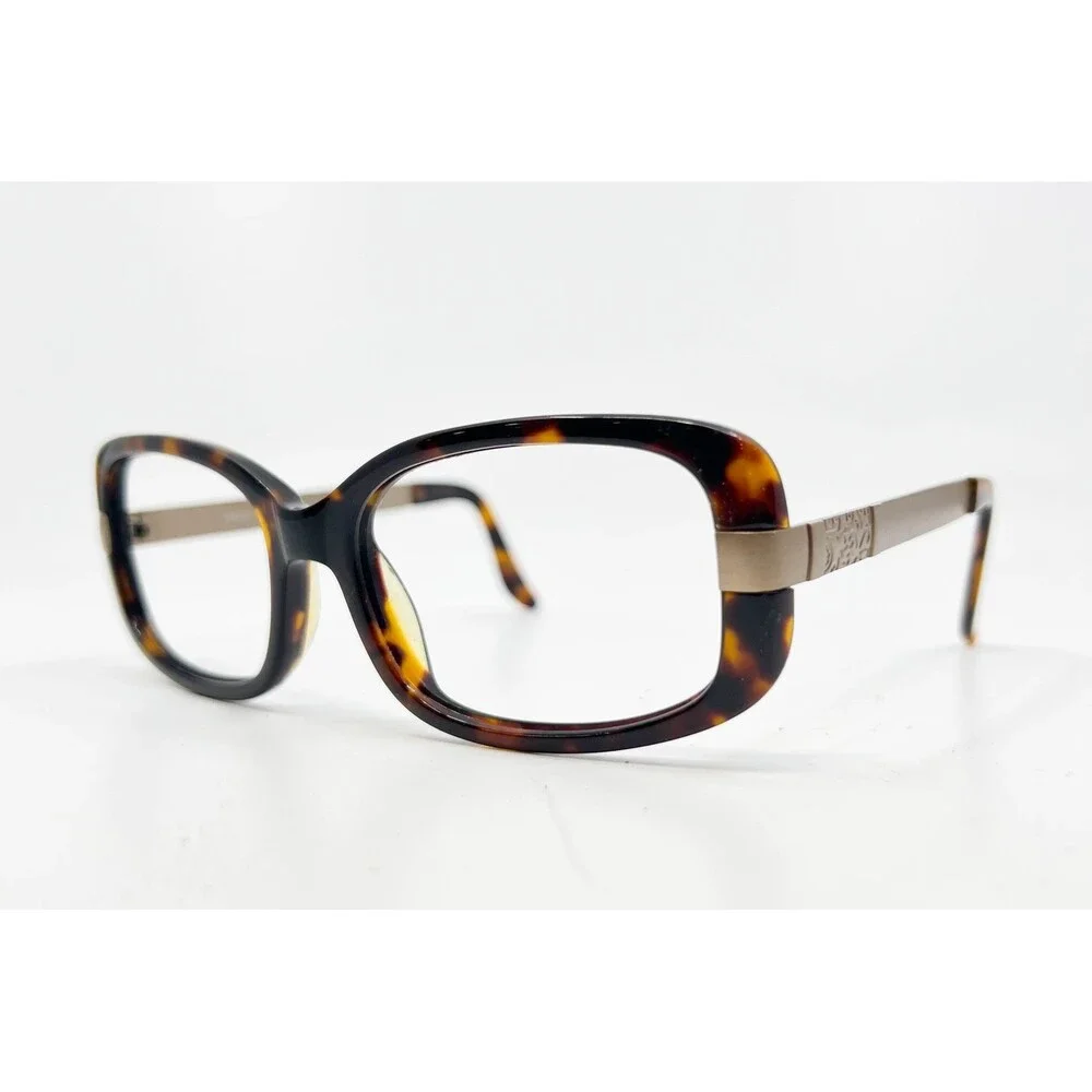 Parke Eyeglasses Womens Tortoise PK6012 Rectangle Full Rim Frames 55-18-130